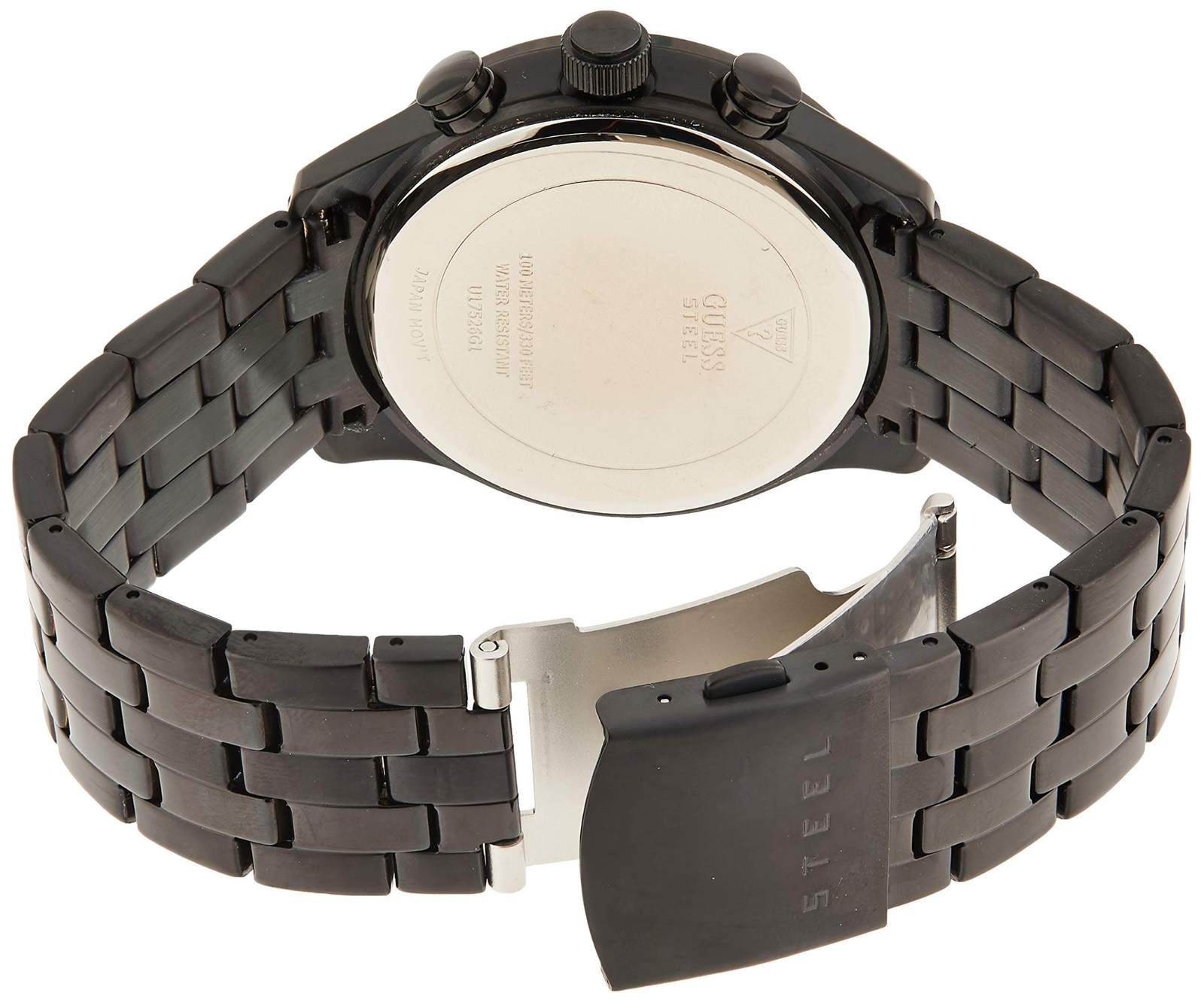 Guess Capitol Chronograph Black Dial Black Ion-plated Men’s Watch U17526G1