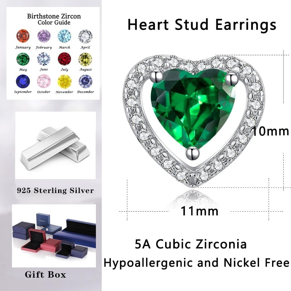 Versatile CZ Studs for All Occasions, White Gold Plated
