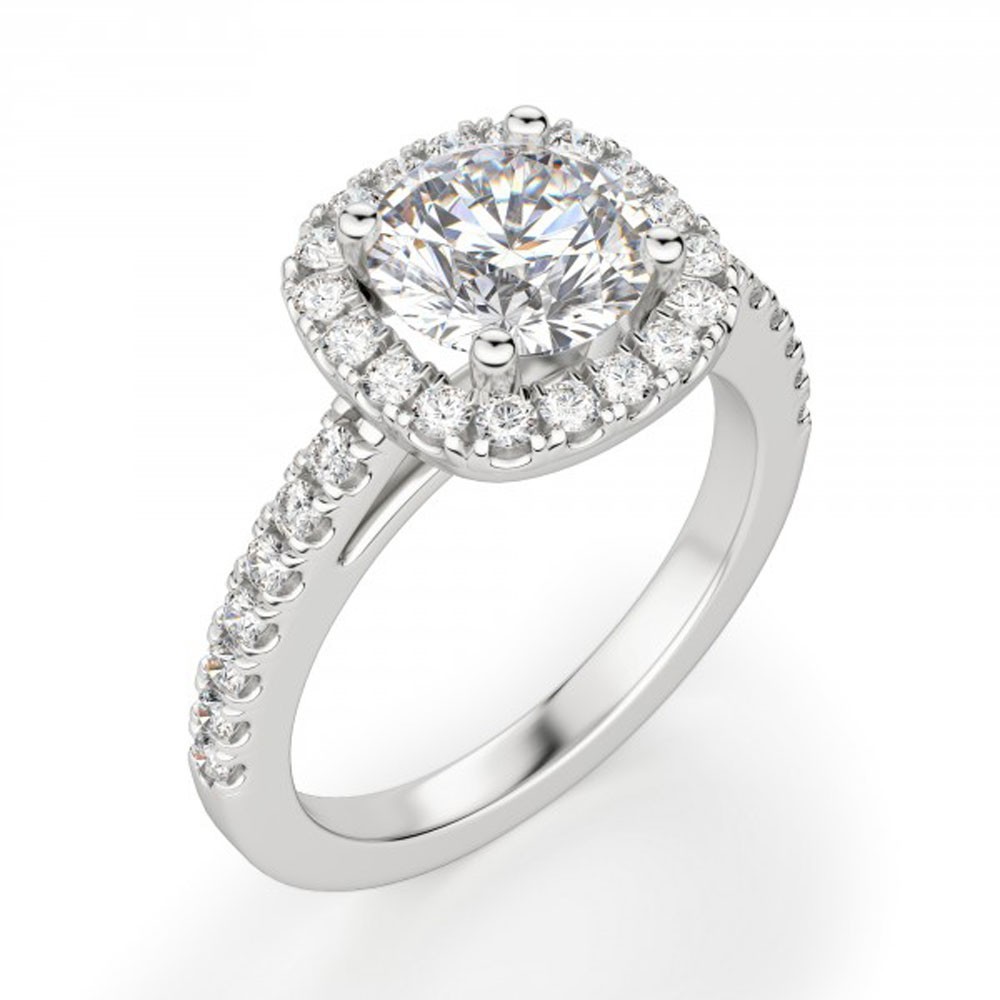 IGI Certified 2 Ct Lab Grown Diamond Solitaire Ring 925 Sterling Silver