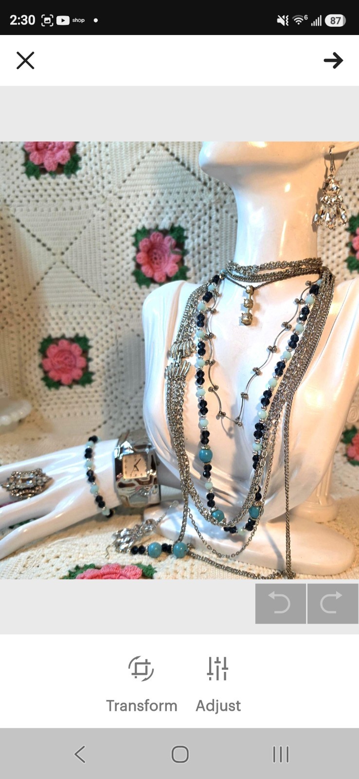 Vintage 9 Pc Jewelry Lot 925 Sterling Necklace Watch Ring Bracelet Earrings