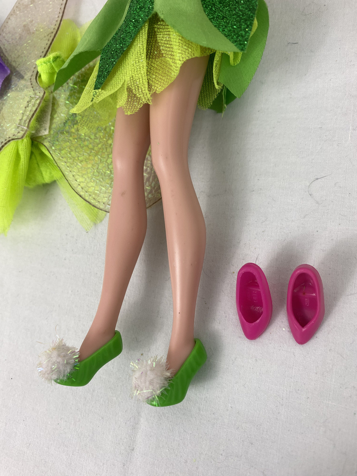 Disney Peter Pan Lot 3 Dolls + Tinker Bell Watch + 8 Outfits + Accessories