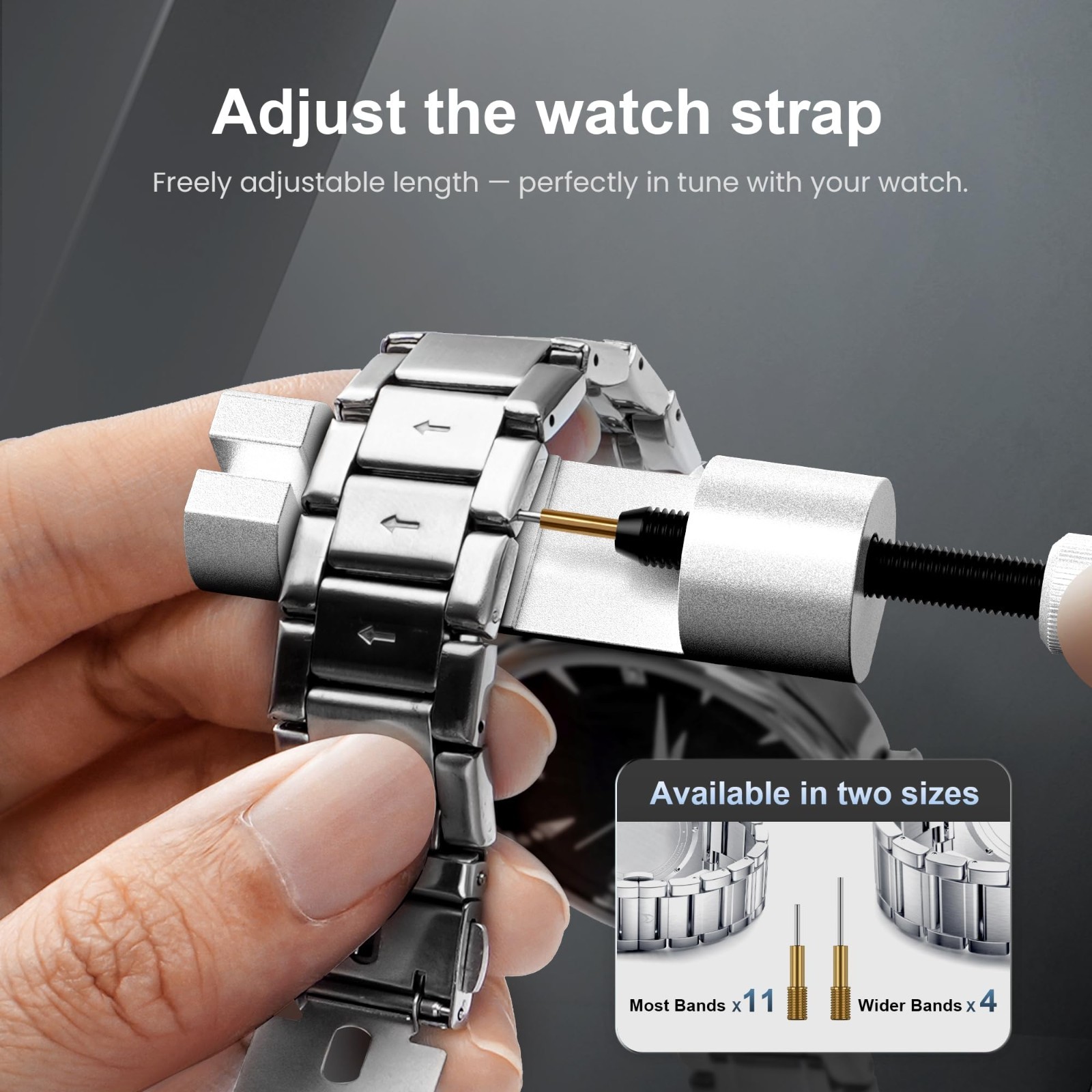 Watch Repair Kit – Battery Replacement, Link Removal, Resizing Tools & Screwdriv