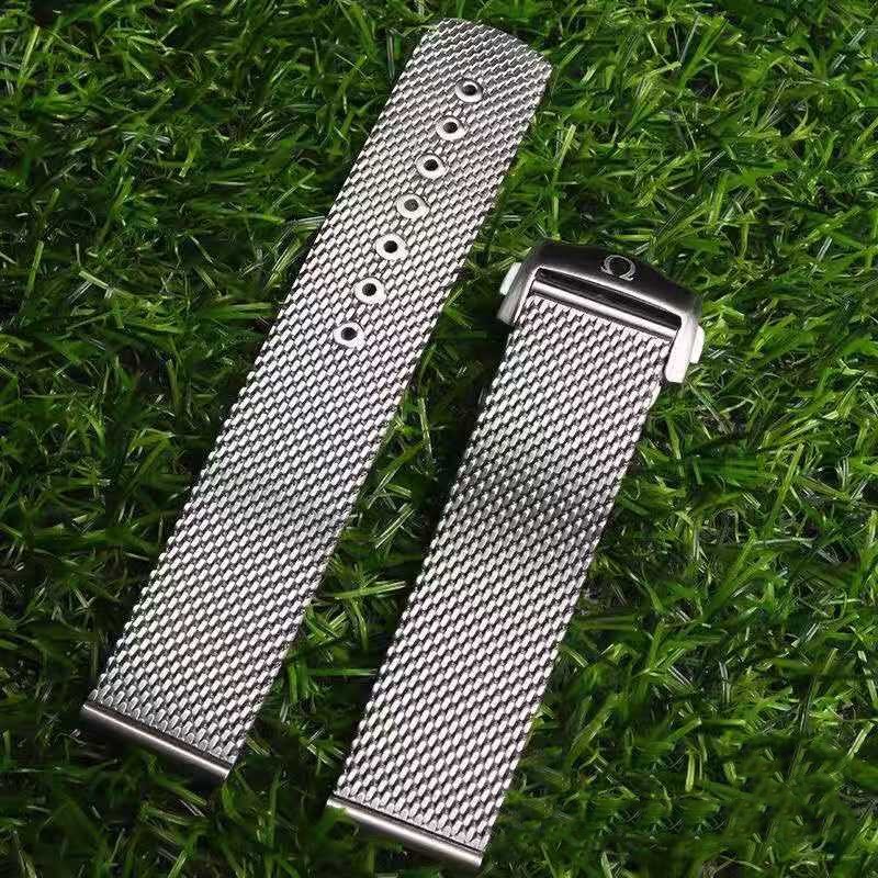 Short Length !!! 20mm Braided Stainless Mesh Band For Omega Seamaster 300M