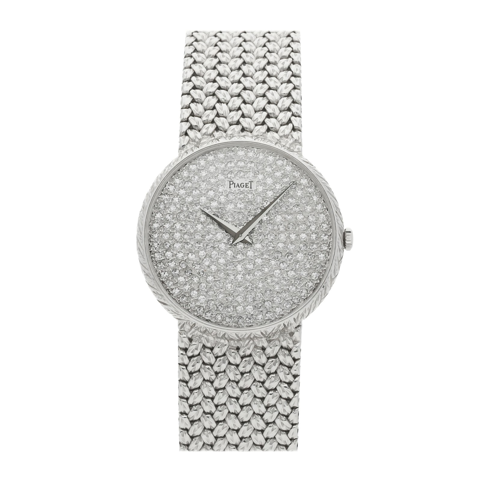 Piaget Dancer Ladies White Gold Diamond Watch Manual Wind 32mm Bracelet 9065 D 2
