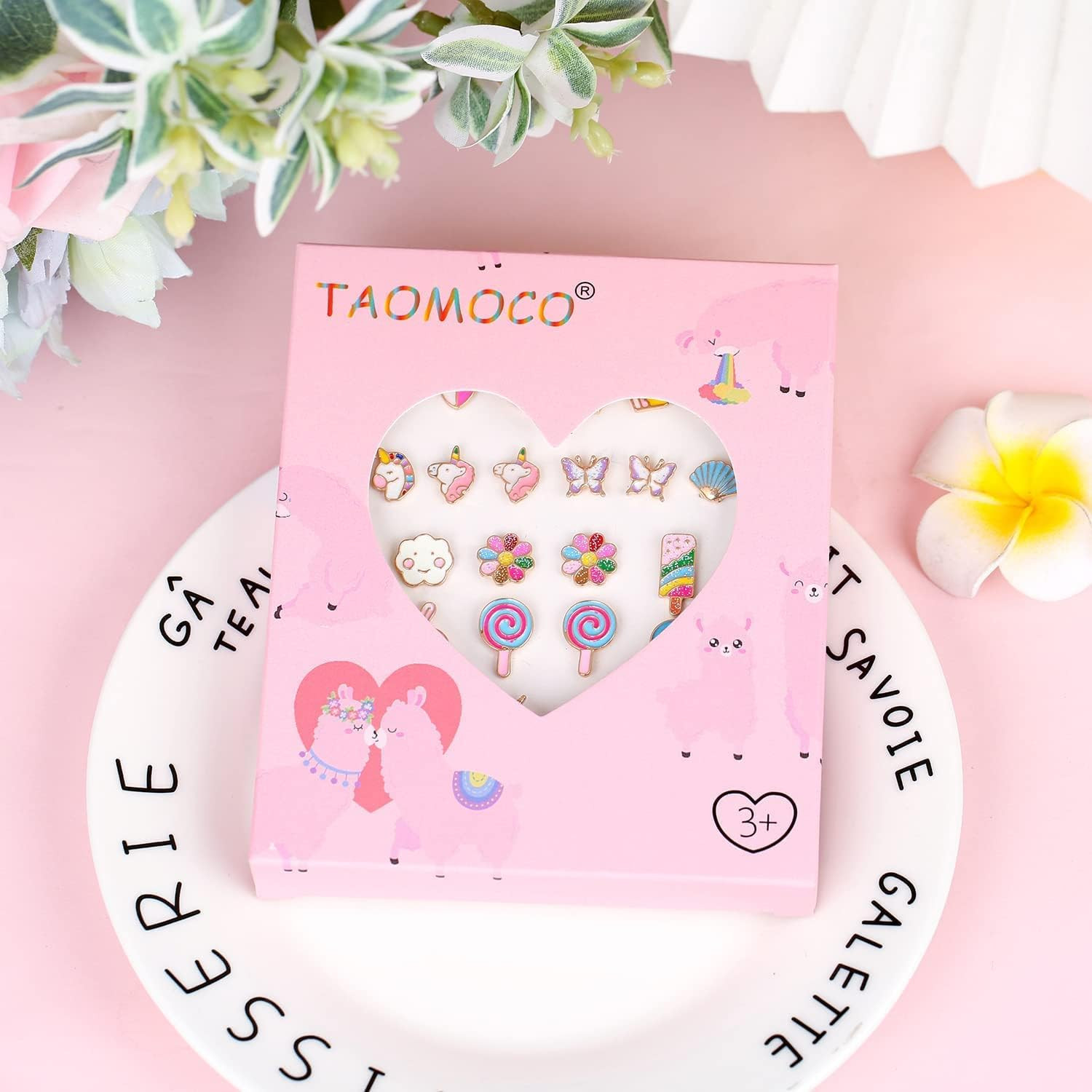 24 Pairs Hypoallergenic Stud Earrings Set for Girls Sensitive Ears with Stainles