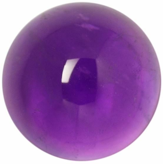 Natural Extra Fine Rich Purple Amethyst – Round Cabochon – Zambia – AAA+ Grade