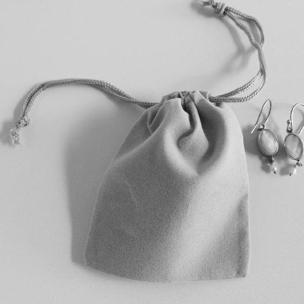 Novel Box Velour Drawstring Pouch Jewelry Bag, Gem Bag Wedding Gift Bag – 25Pack
