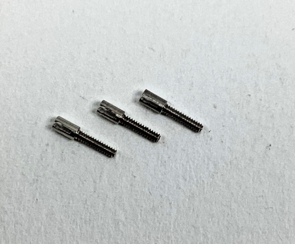 Lot 3 Female Split Stem Extender Extension Watch Winding Winder Repairs Tap 9
