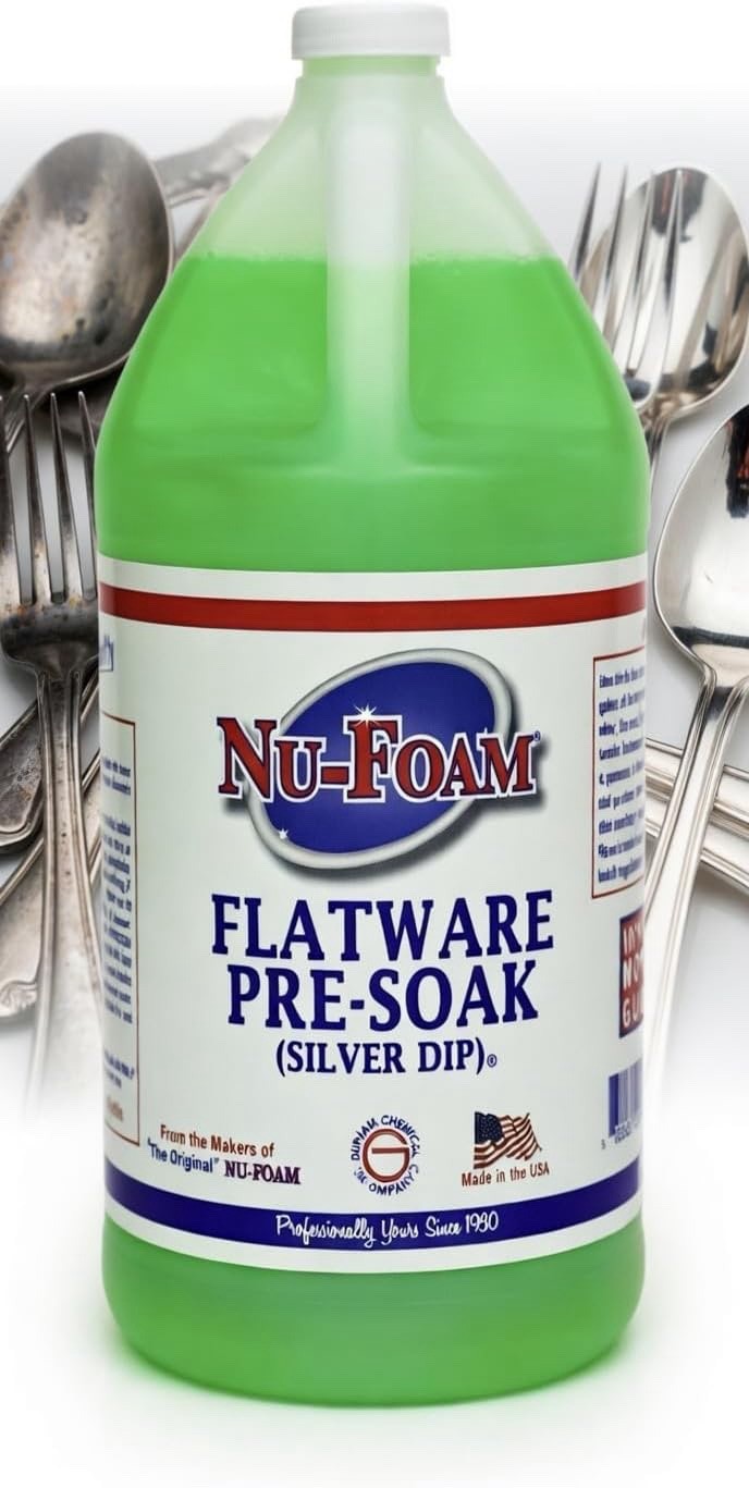 Nu-Foam Flatware Pre-Soak Silver Dip Solution, 1 Gallon