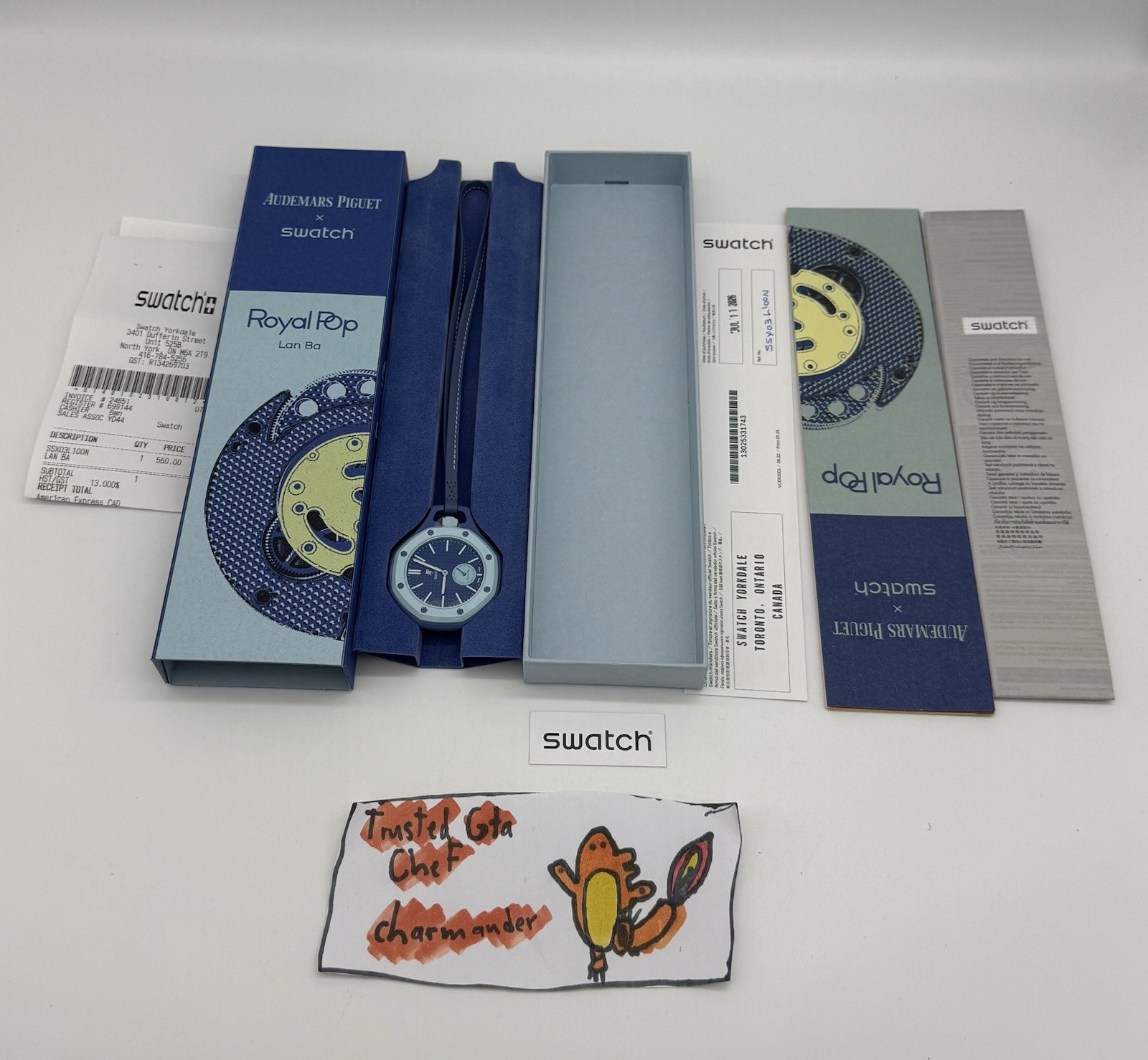 Royal Pop Swatch Audemars Piguet AP Watch LAN BA – FREE SHIP – With Receipt ✅