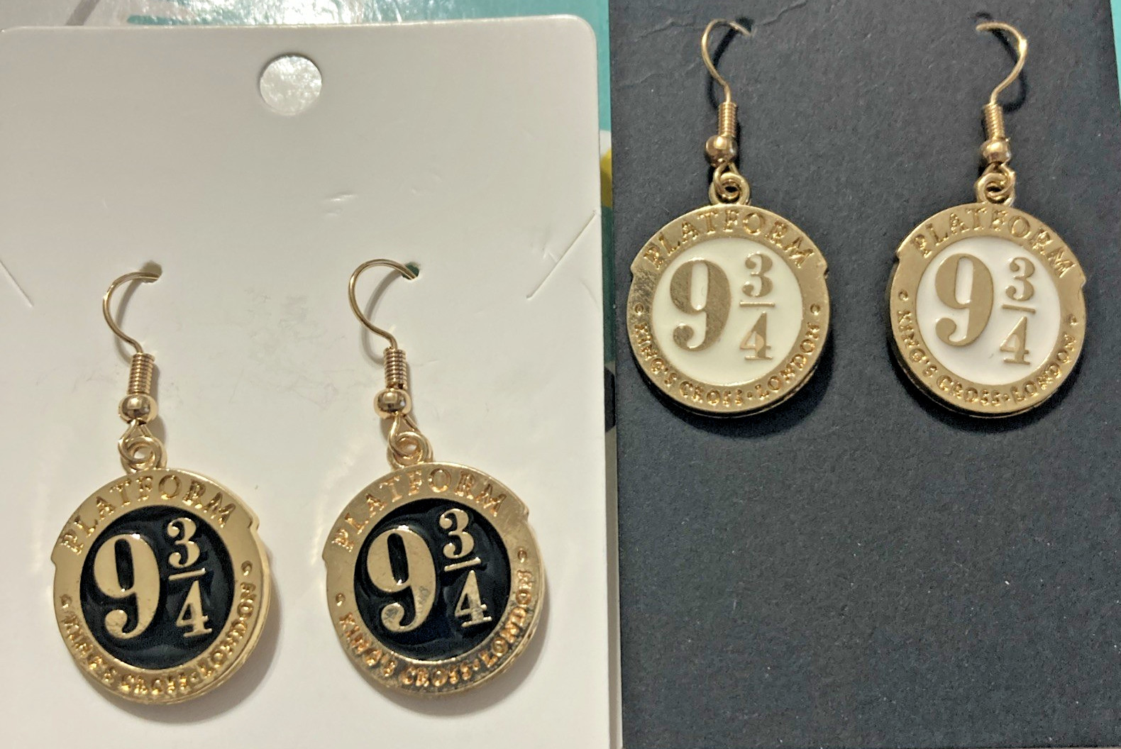 New Buyer’s Choice Harry Potter 9 3/4 Platform Dangle Earrings Gold Tone Pierced