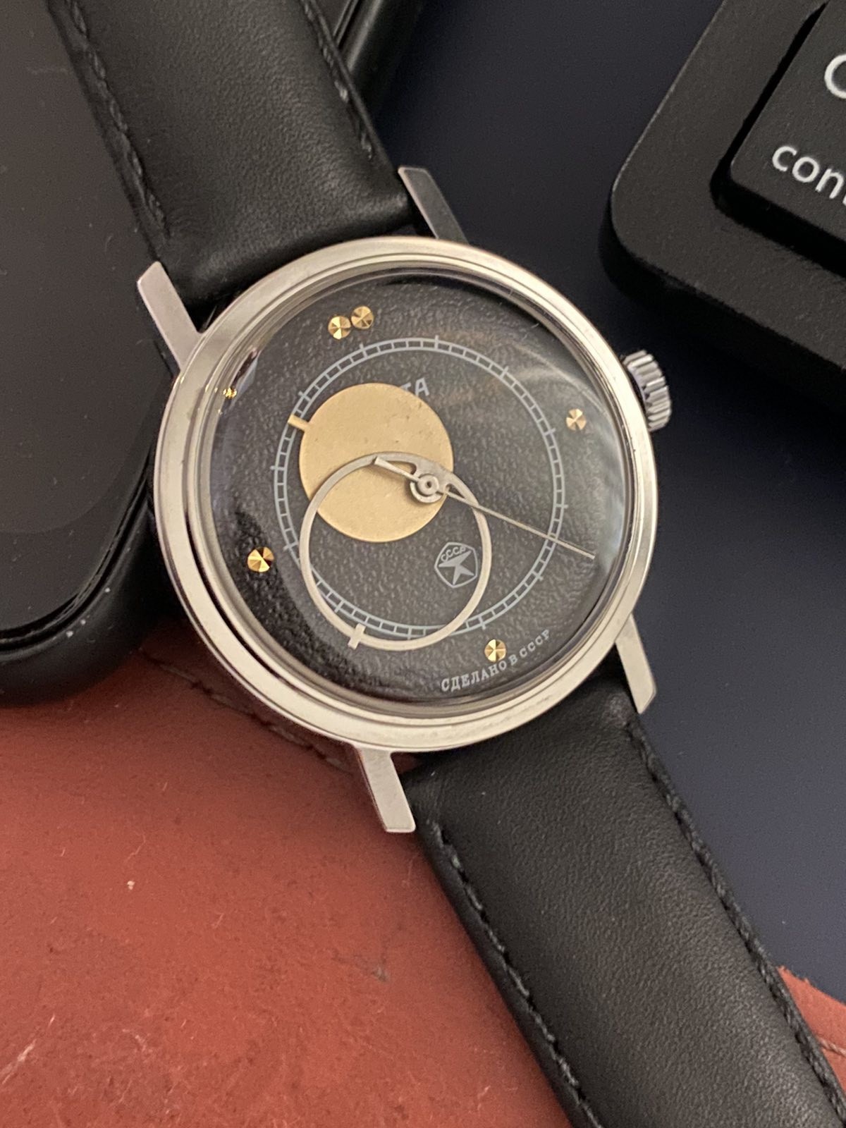 Raketa Copernicus USSR Soviet Mechanical Men’s Watch Black Dial