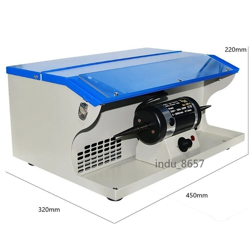 Double Head Dust Extraction Cloth Buffing Polishing Machine 110/220V 200W Motor