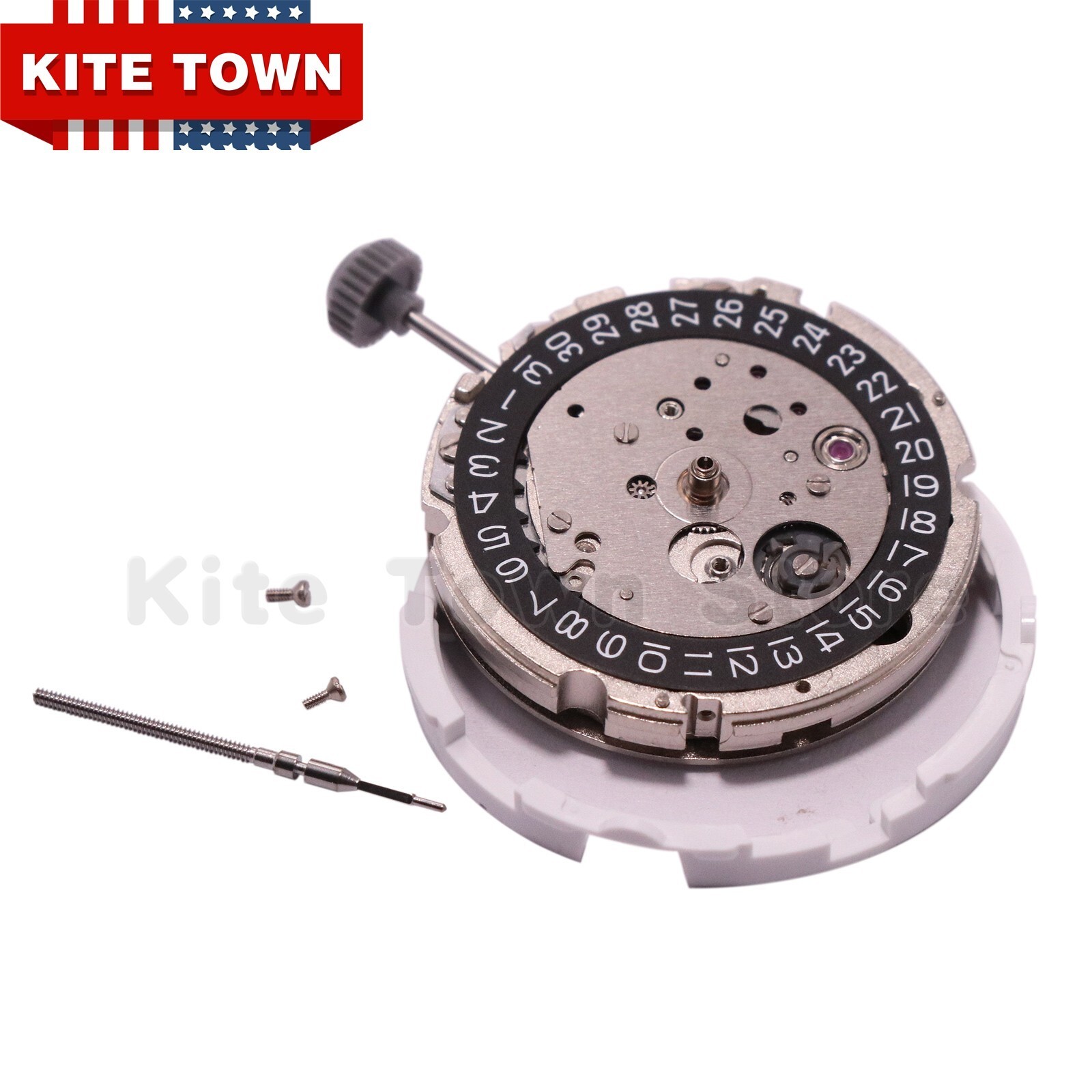 21 Jewels Automatic Movement For Miyota 8215/821A Date at 3:00 w/ Disc Wheel