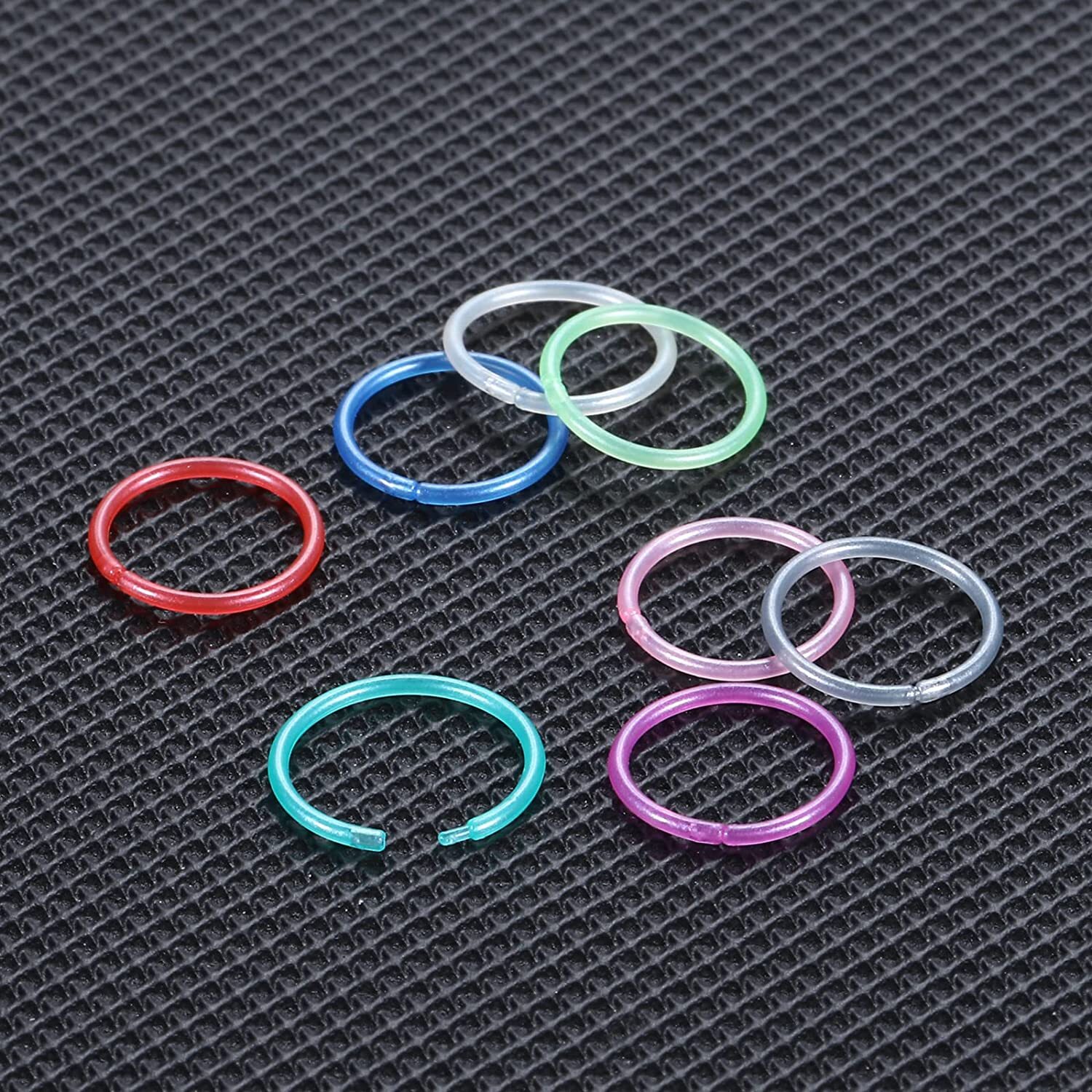 16G 20G Nose Ring Retainer 4-54PCS Colorful Acrylic Lip Ear Helix Nose Ring Stud