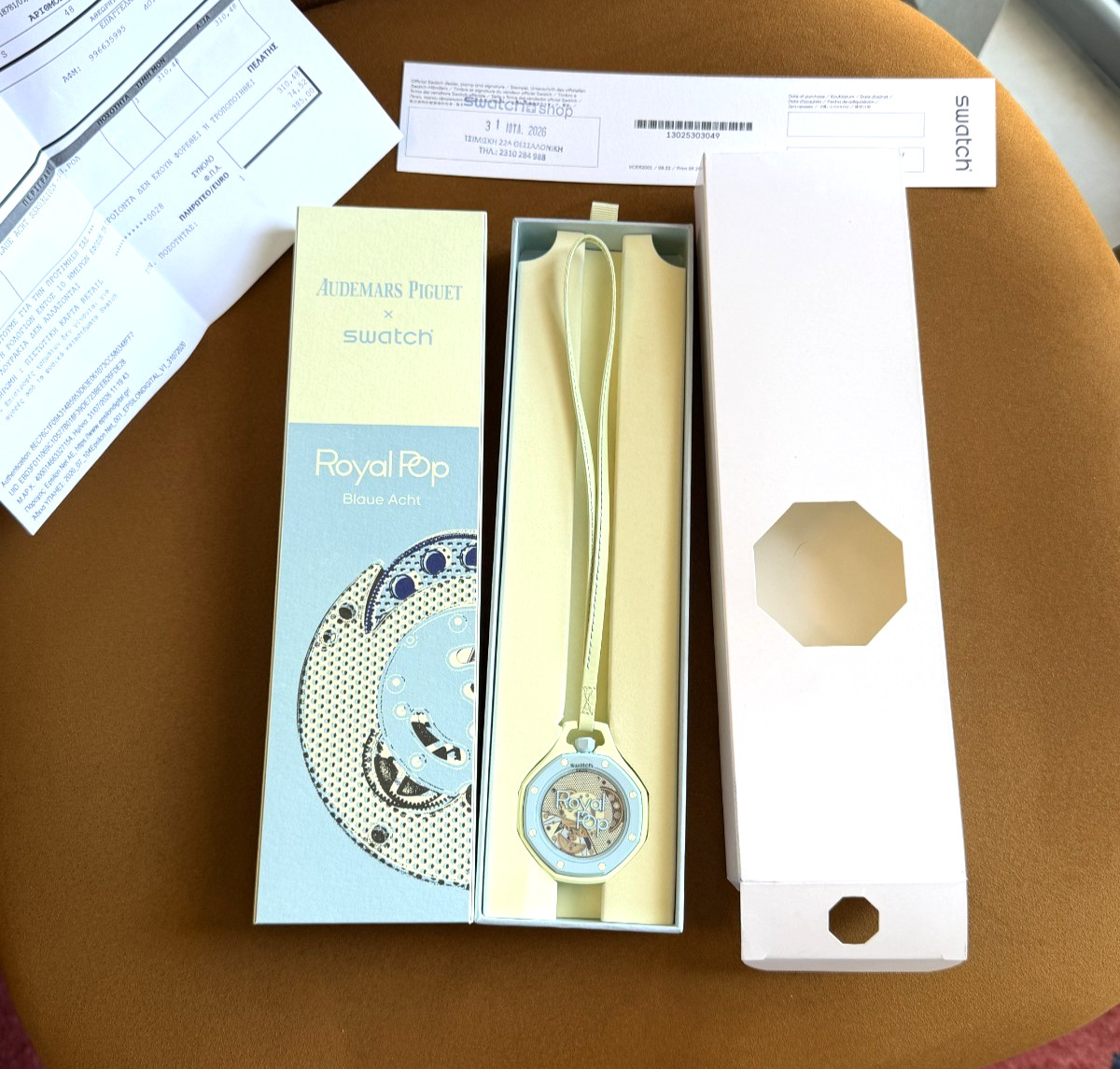 Swatch × Audemars Piguet Royal Pop “Blaue Acht” — Ref. SSX03L101N