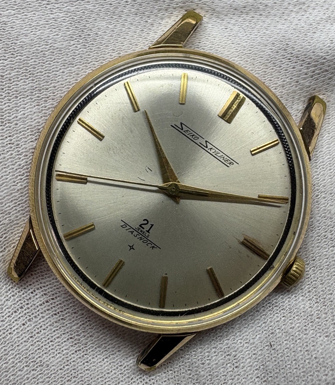 SEIKO Skyliner 16001E Vintage 1963 Hand-Winding Men’s Watch Overhauled Japan
