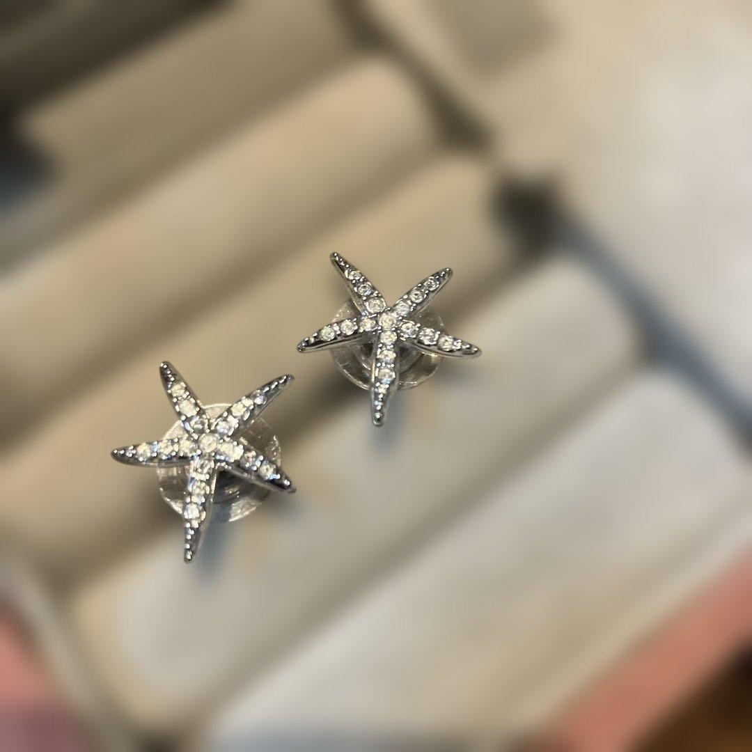 Swarovski Starfish Earrings Used Sparkling Jewelry Not specified