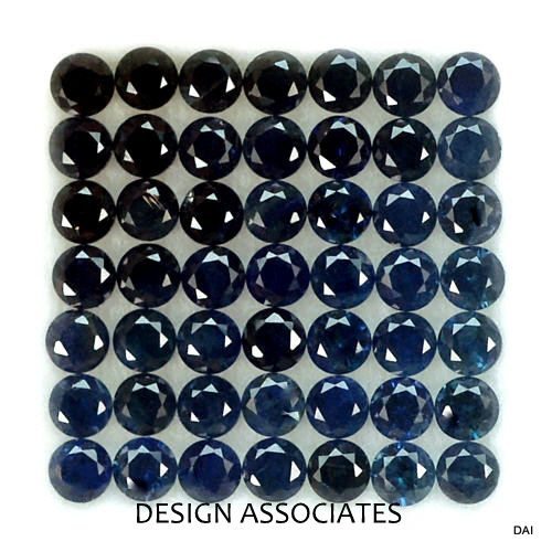 BLUE SAPPHIRE 3.5 MM ROUND ROYAL BLUE COLOR AAA SINGLE STONE TREATED