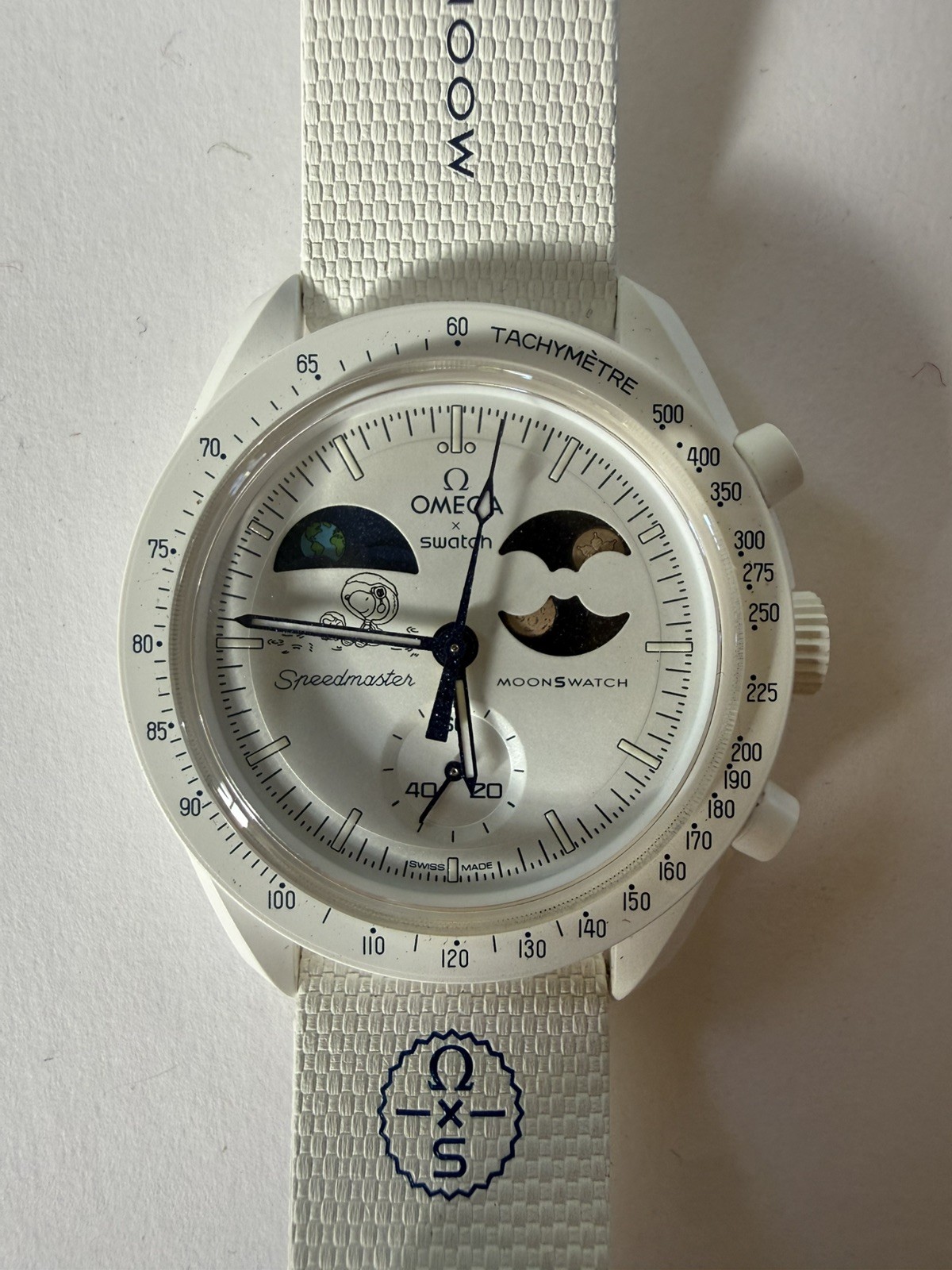 OMEGA x Swatch MoonSwatch Mission to Earthphase Moonshine Gold 42mm White UNWORN