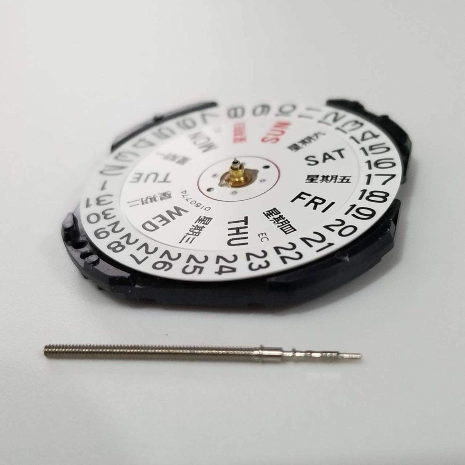 VX43E Quartz Watch Movement With Day Date For Seiko 7N43A V343 V348 V743 Y143