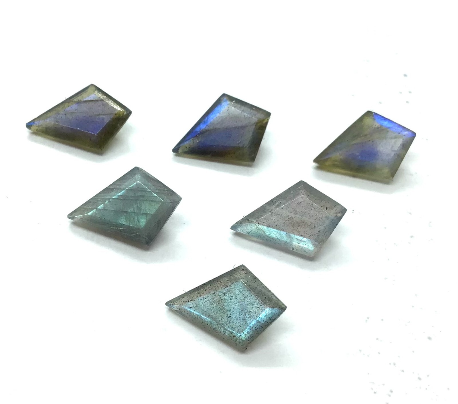 AAA Natural Labradorite Square Rose Cut Loose Gemstone For Making All Jewelry