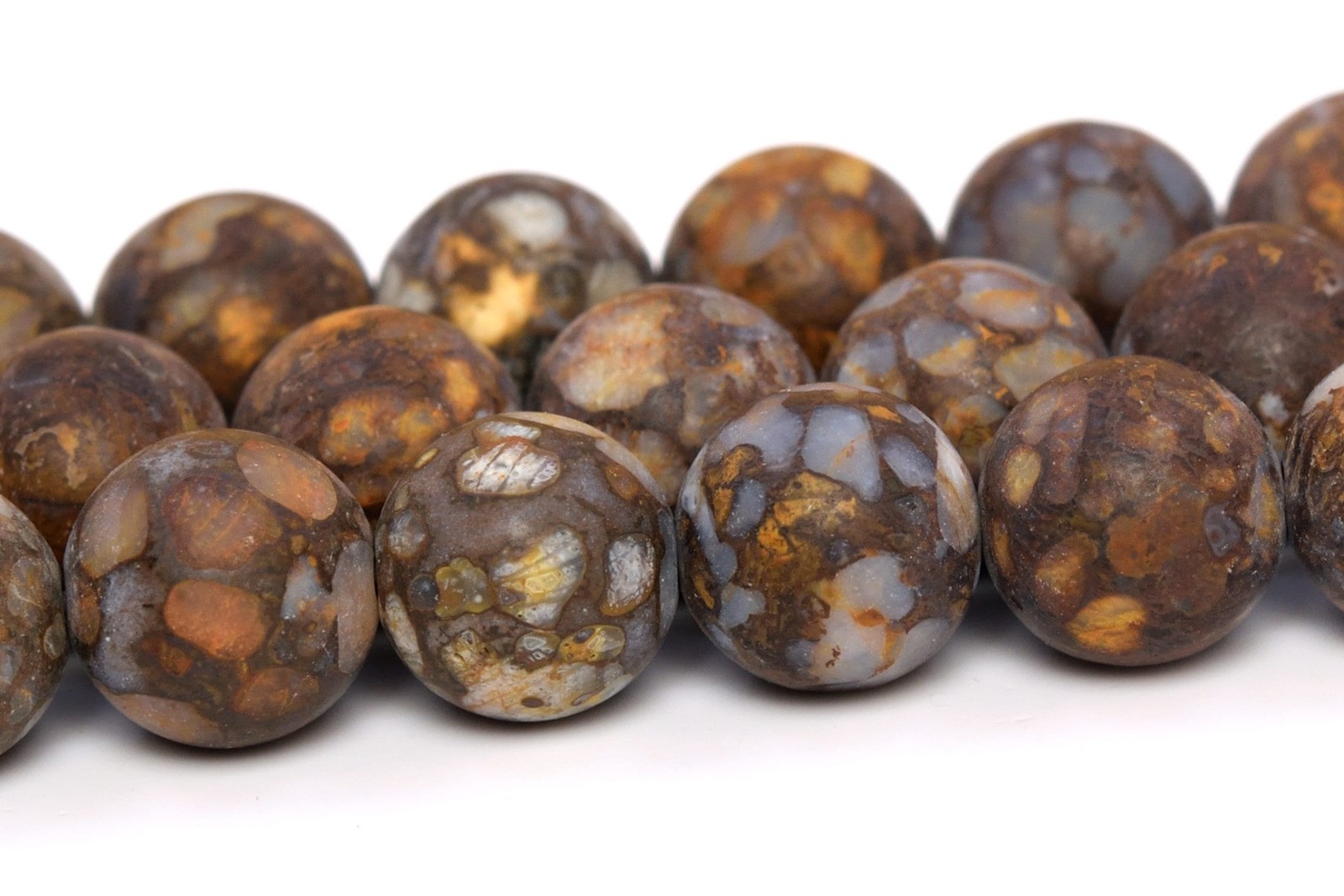 Matte Brown Opal Beads AAA Natural Gemstone Round Loose Beads 8MM 10MM 12MM
