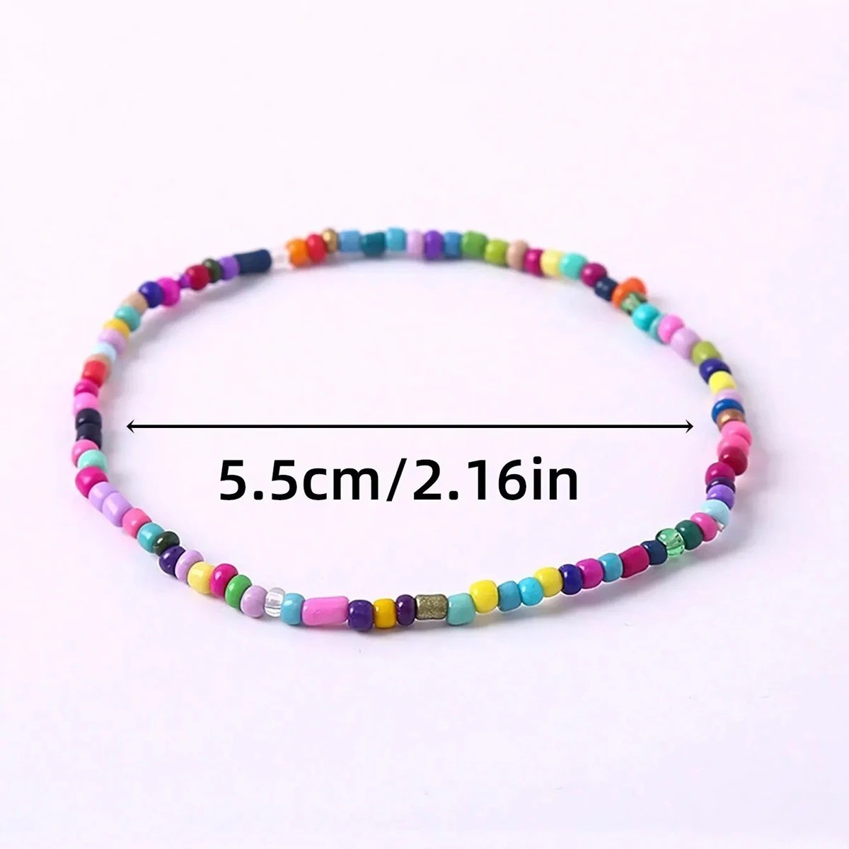 17PCS Bohemian Beaded Elastic Bracelets Stackable Colorful Beach Bracelet Set