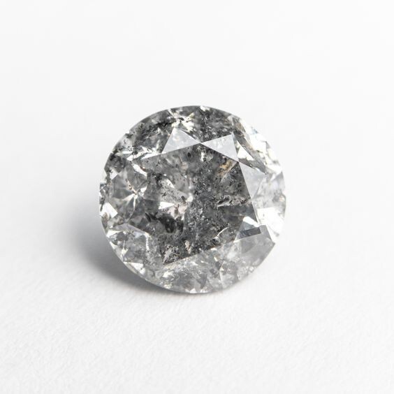 Salt Pepper Natural Diamond 2 Pcs 1.5MM Round Diamond – New Buyer Trial Listing