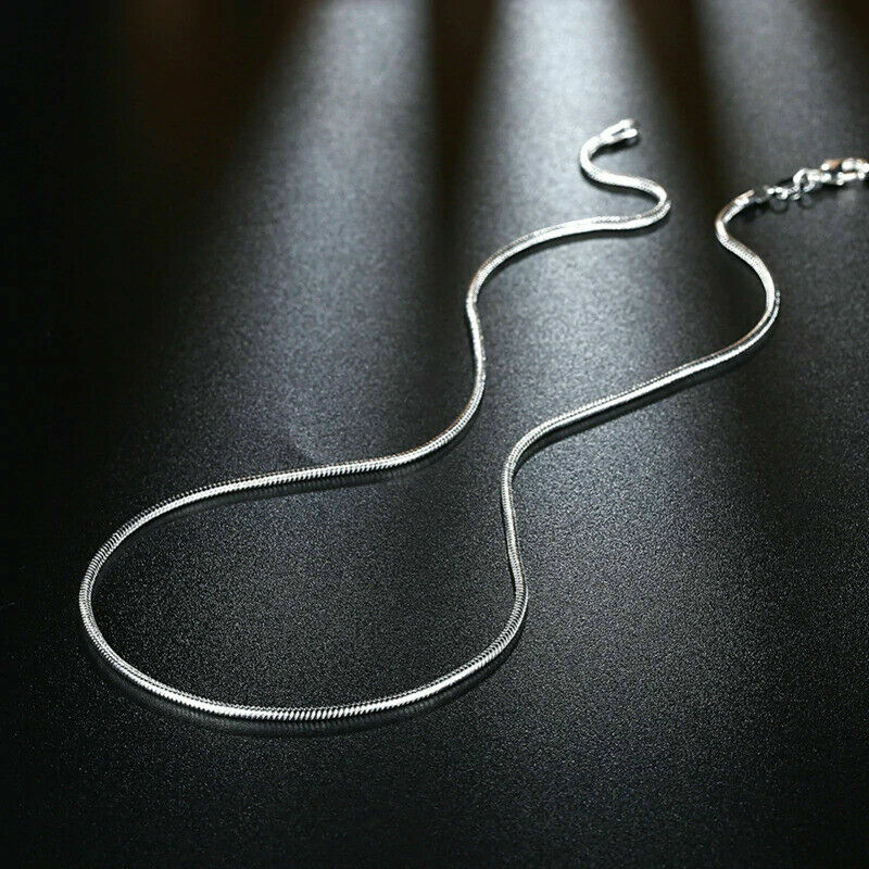 Lot 10PCS Wholesale 925 sterling solid Silver 1mm snake chain Necklace 16-30inch