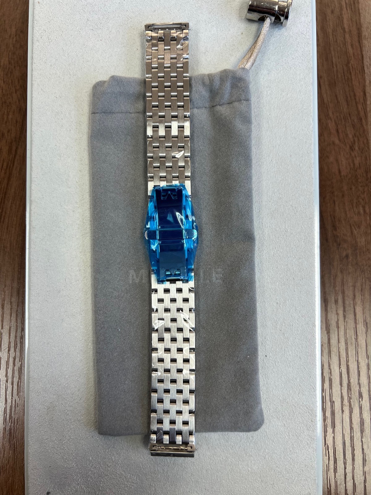 Brand New Authentic Michele Deco 18mm Steel Bracelet MS18AU235009 Band Strap