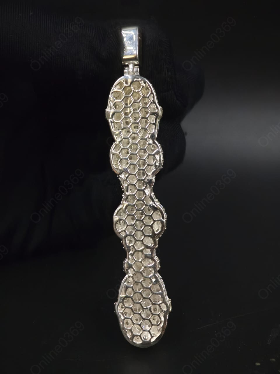 Men’s Jewelry Tester Passing Moissanite Customize Letter Pendant In 925 Silver