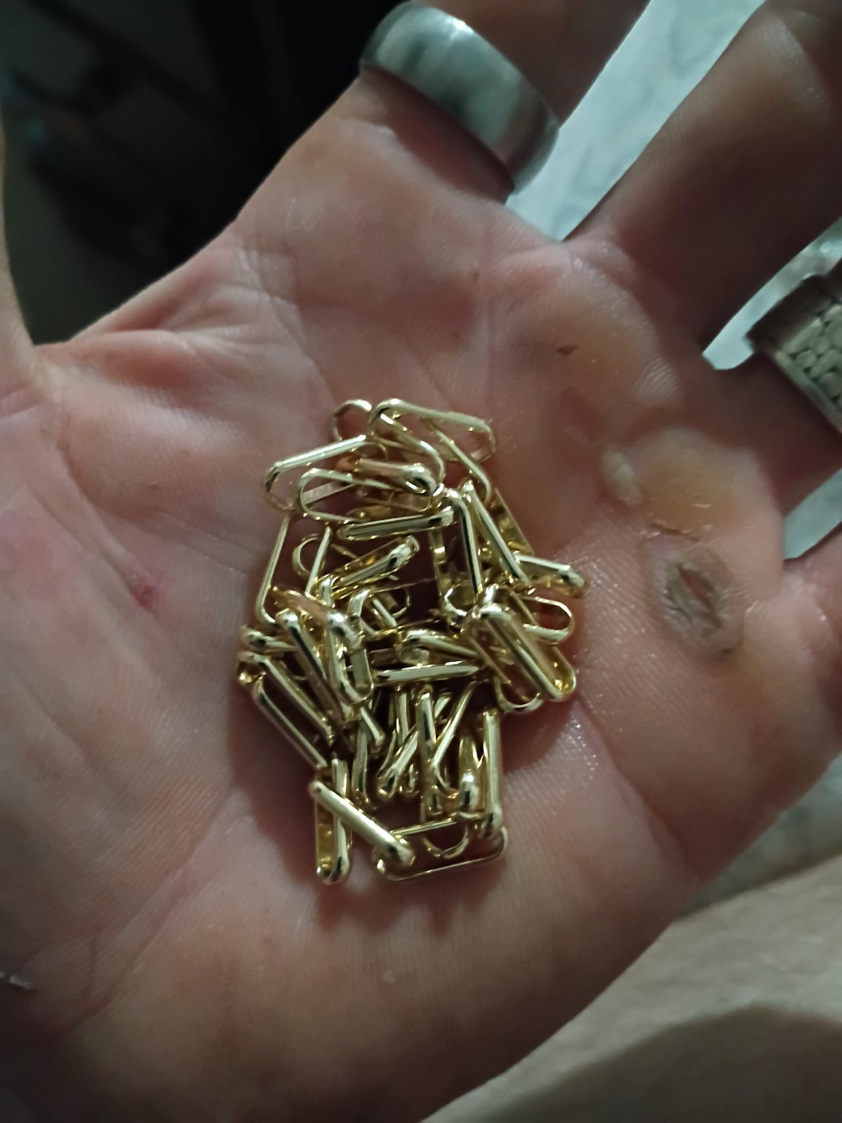 Gold Plated Paperclip Style