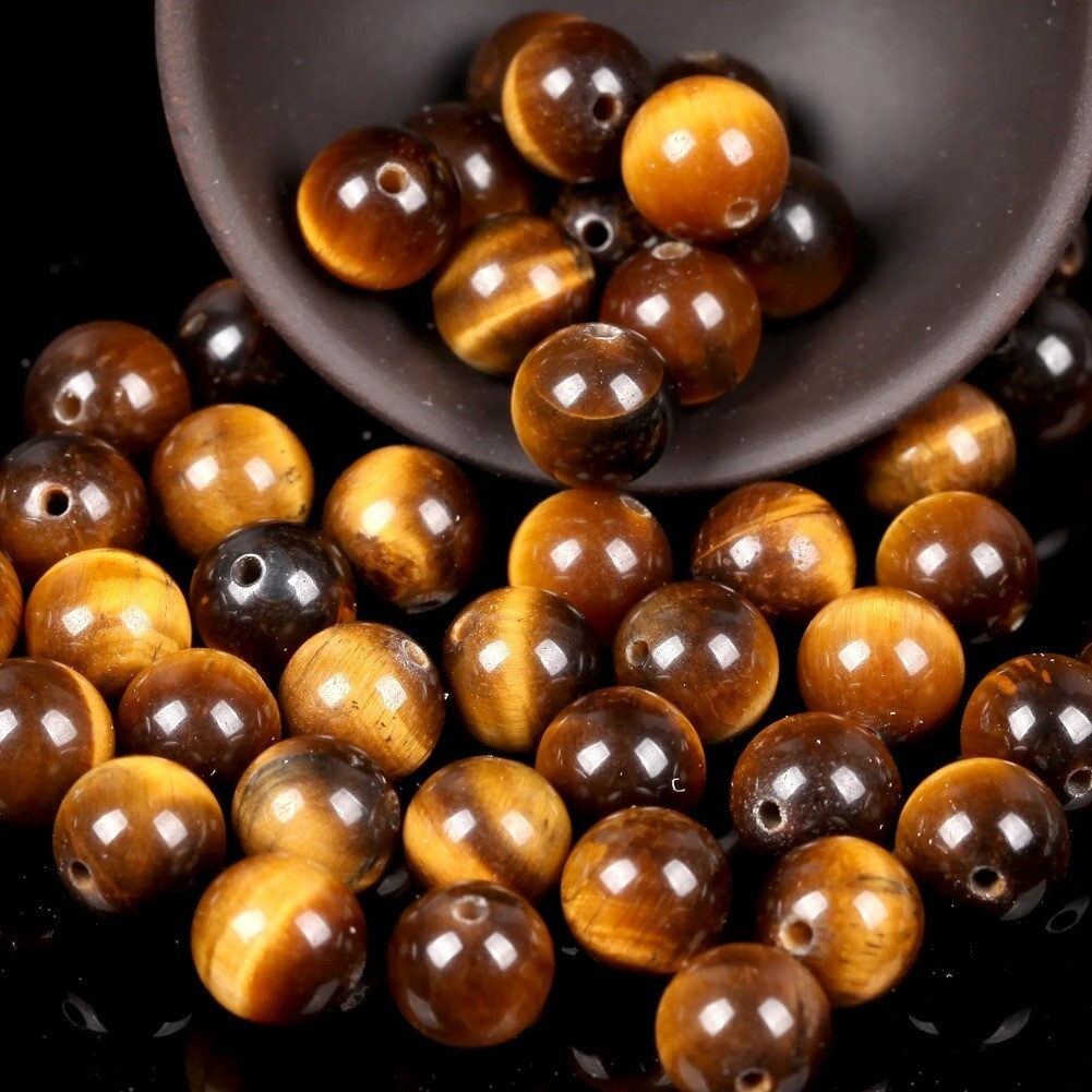 Natural Gemstone Round Spacer Loose Beads Jewelry Making 4mm 6mm 8mm 10mm 12mm
