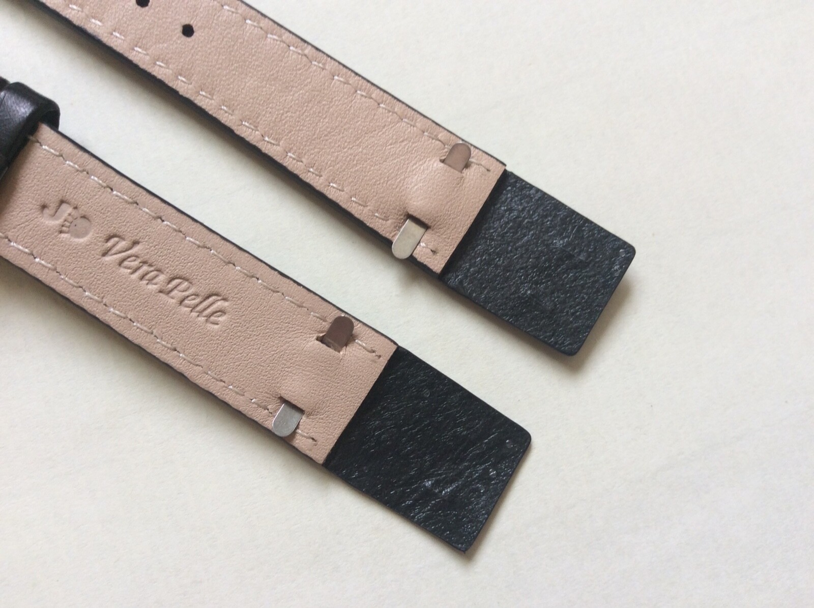 Genuine Leather Strap for Fixed Lops 18mm Black, Brown Watch Band Open Ends ITWS
