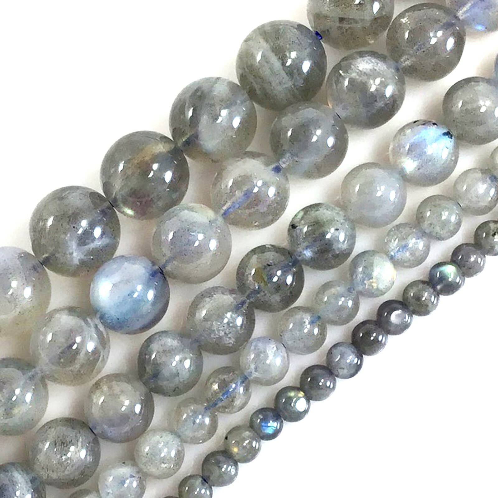 Genuine Natural Labradorite Round Loose Bead Blue Light 5″ 4 6 8mm 10 12mm