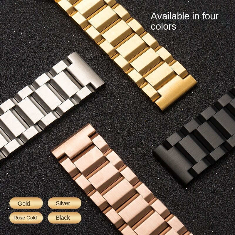 Premium Solid Stainless Steel Watch Band Strap Metal 18mm-25mm Unisex Universal