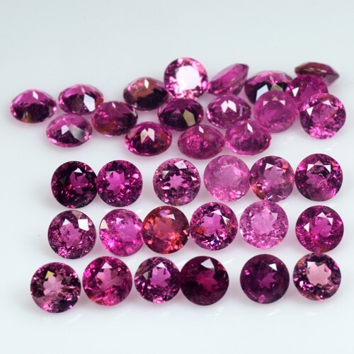 10.25Cts 4.0-4.5MM MARVELOUS NATURAL PINK TOURMALINE ROUND GEMSTONES M514