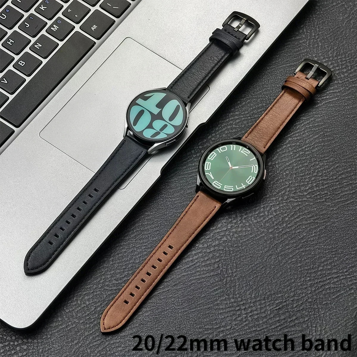 22Mm 20Mm Leather Strap for Xiaomi Redmi Watch 3/5 Active/ 3/5 Lite Soft Band fo