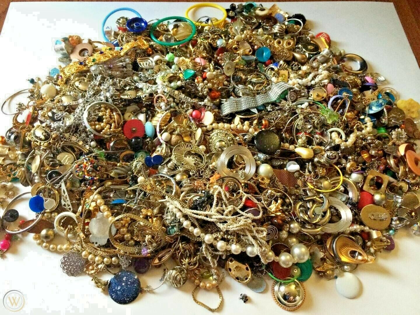 10 Lbs Pound Unsorted Tangled Jewelry Vintage Modern Lot Wear Junk TREASURE HUNT