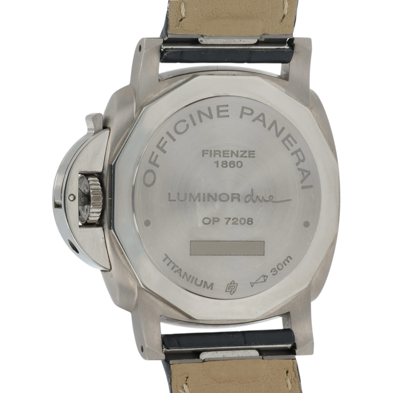 Panerai Luminor Due Blue Dial Titanium 38mm Automatic Men’s Watch PAM00926