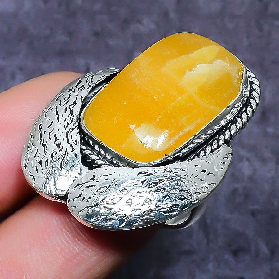 Septerian Noodal Gemstone 925 Sterling Silver Jewelry Ring Size 6.5