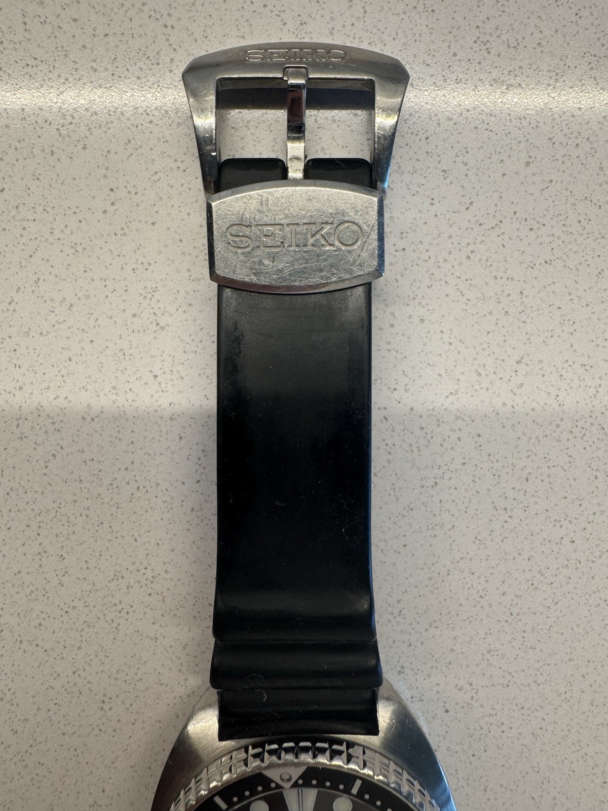 Seiko Turtle Prospex Diver 200m Black Day/Date Rotating Bezel Rubber 4R36-40Y0
