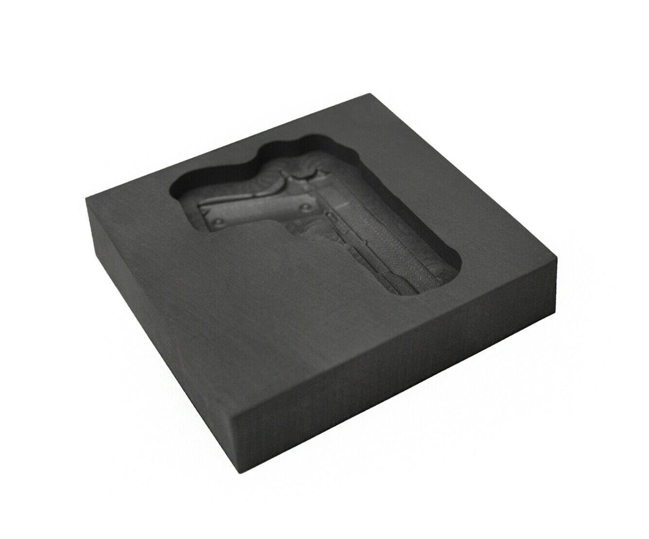 Medium Gun 3D Graphite Ingot Mold Silver Gold Copper Aluminum Tin Metal Casting