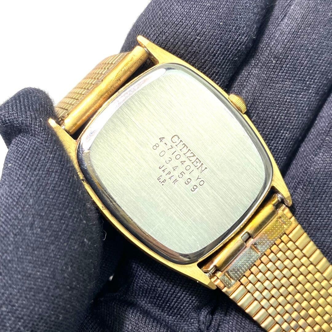 CITIZEN Wristwatch Quartz Stick Indexes Mesh Bracelet Authentic From Japan