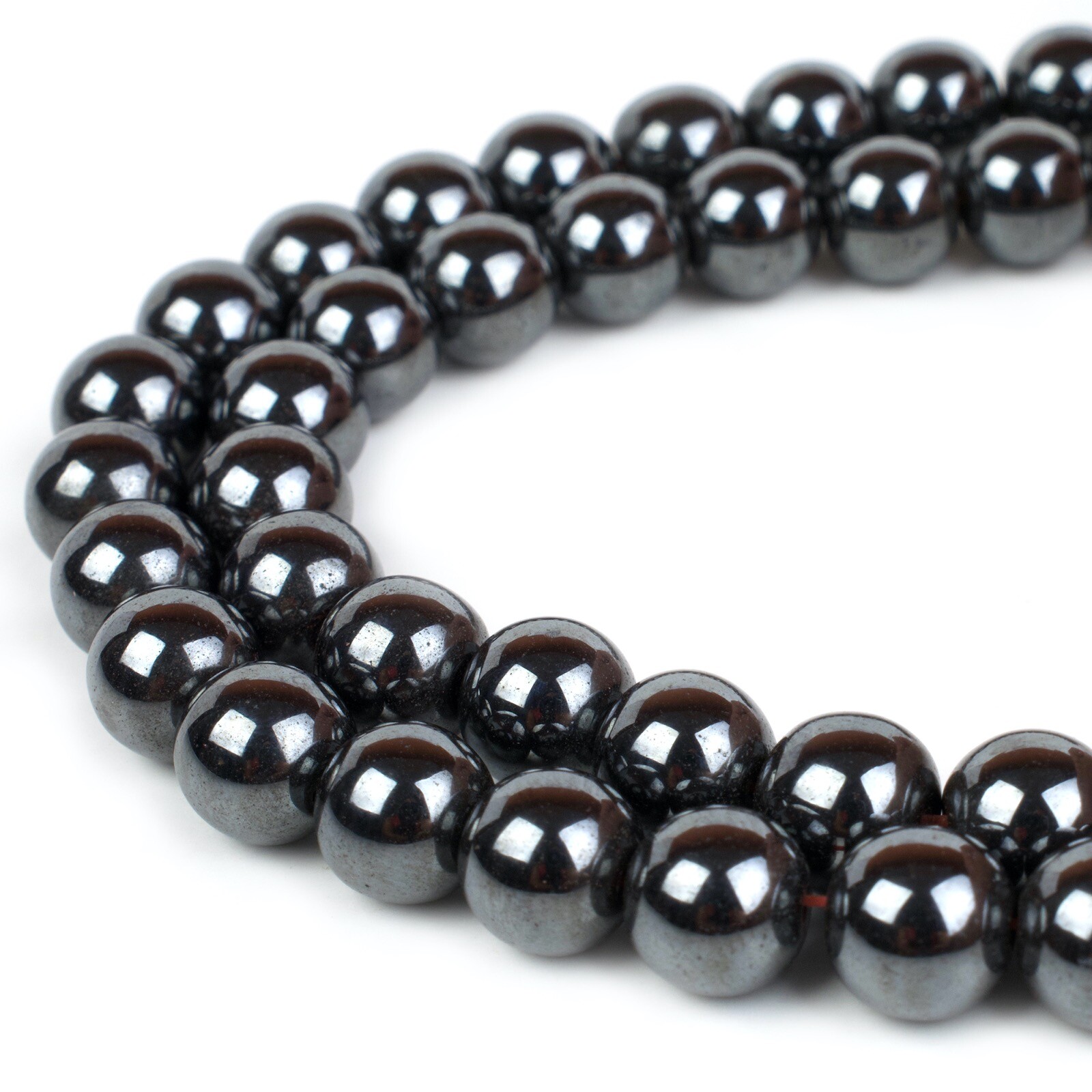 Hematite Beads Nonmagnetic Strand Round For Jewelry Making 4mm 6mm 8mm 10mm 12mm