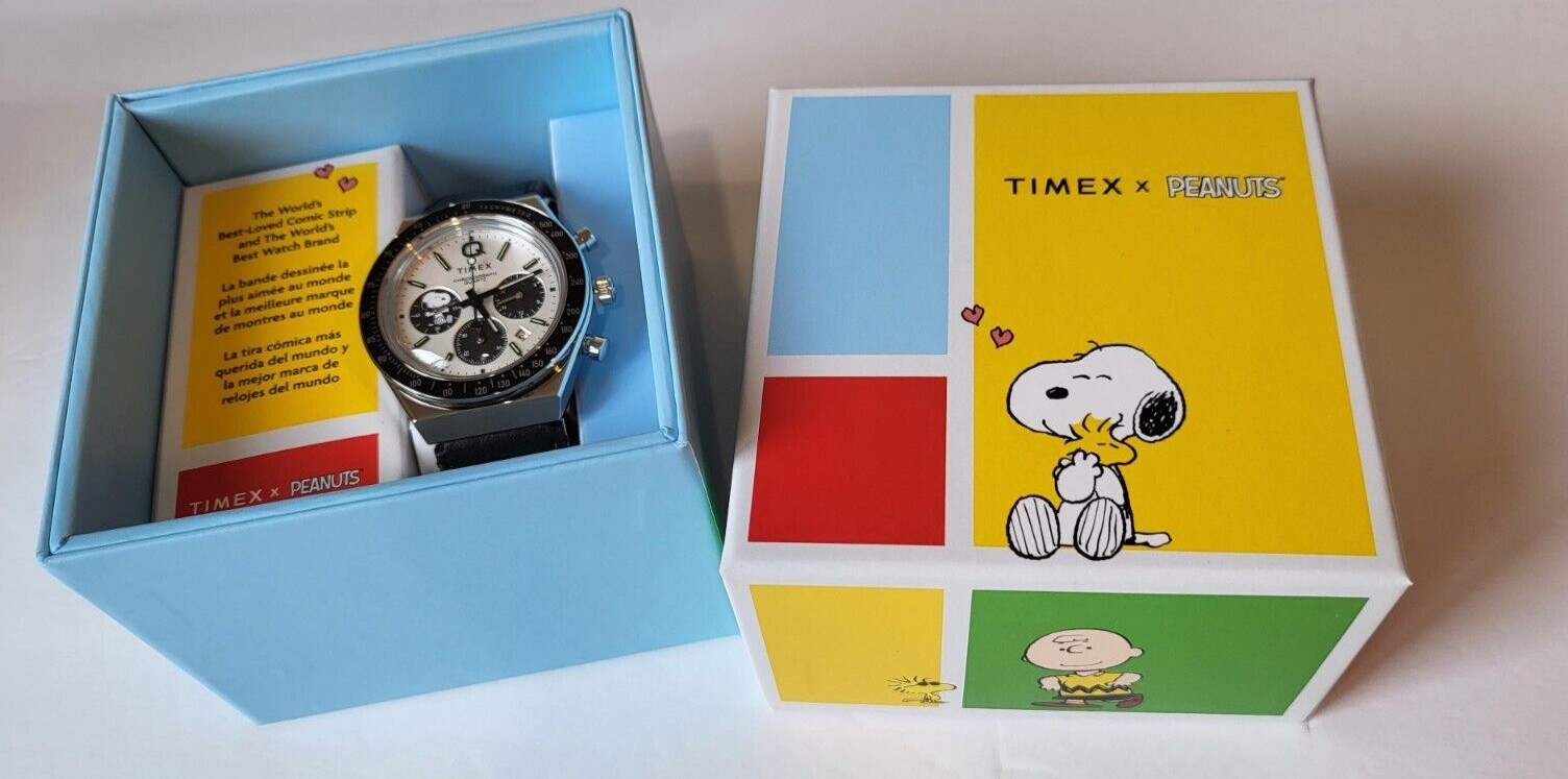Authentic Q Timex Chronograph x Peanuts Snoopy Limited Edition TW2W68900