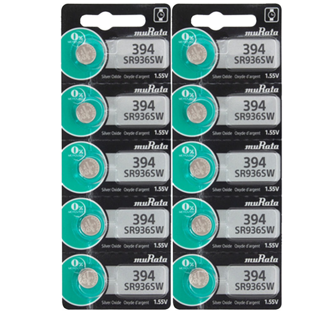 10 394-380 Murata Replaces Sony Button Cell Silver Oxide Batteries