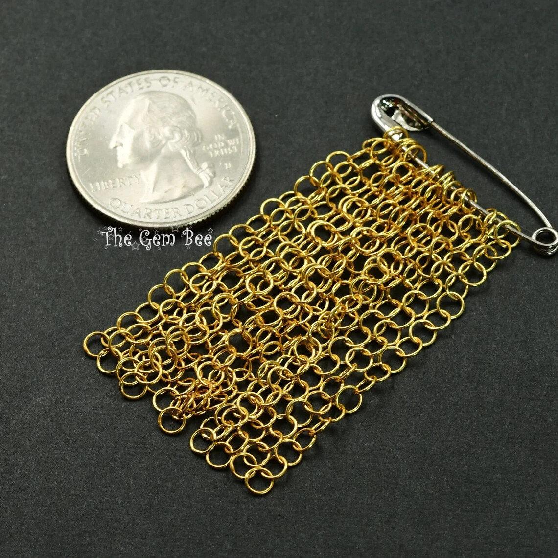 3.5mm 18k Solid Yellow Gold Simple Round Cable Chain Extender 2 INCH Length