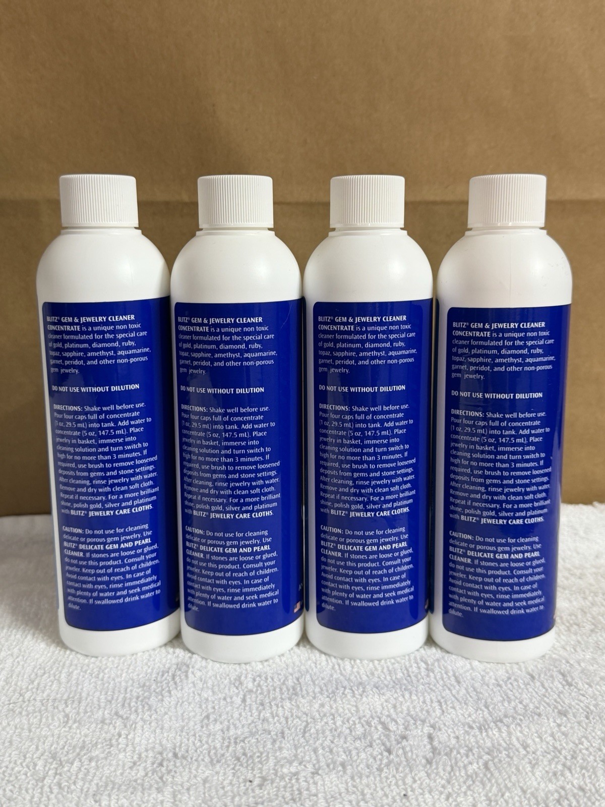 Blitz Gem & Jewelry Cleaner Concentrate 8 fl oz 400 BOTTLES WHOLESALE